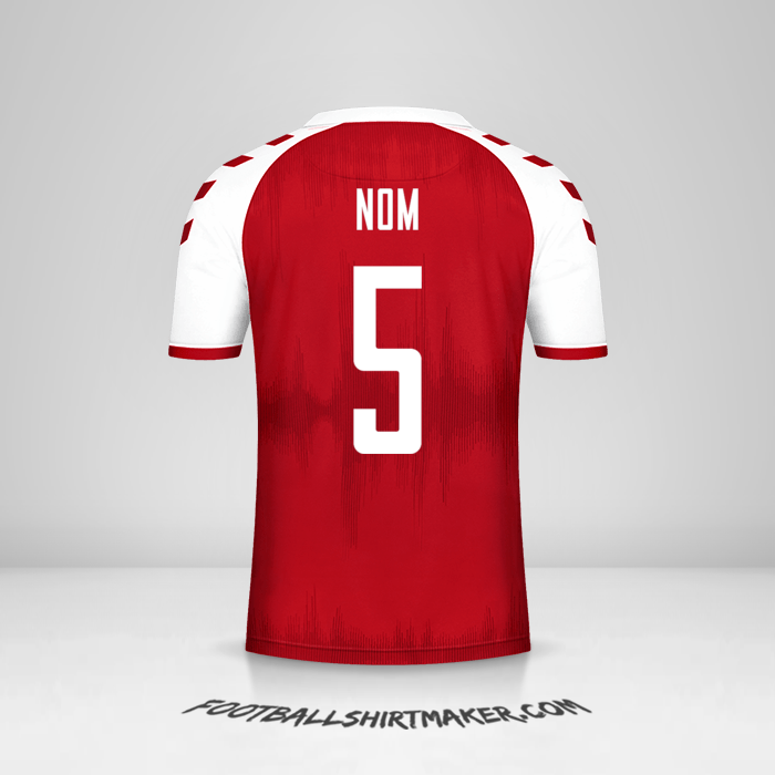 Maillot Danemark 2021 -  nom - 5
