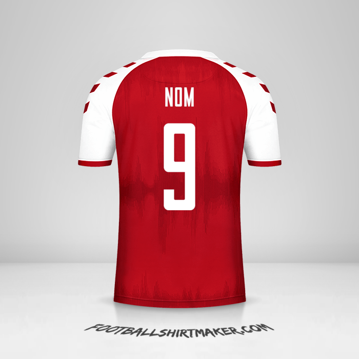 Maillot Danemark 2021 -  nom - 9