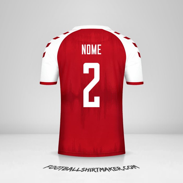Camisola Dinamarca 2021 -  nome - 2