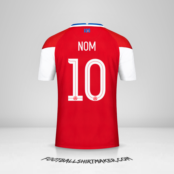 Maillot Chili 2020/2021 -  nom - 10