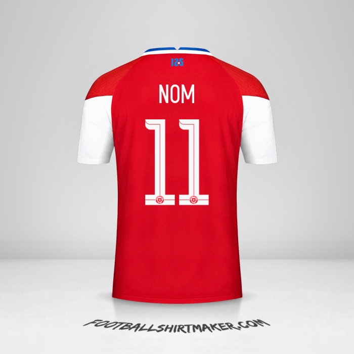 Maillot Chili 2020/2021 -  nom - 11