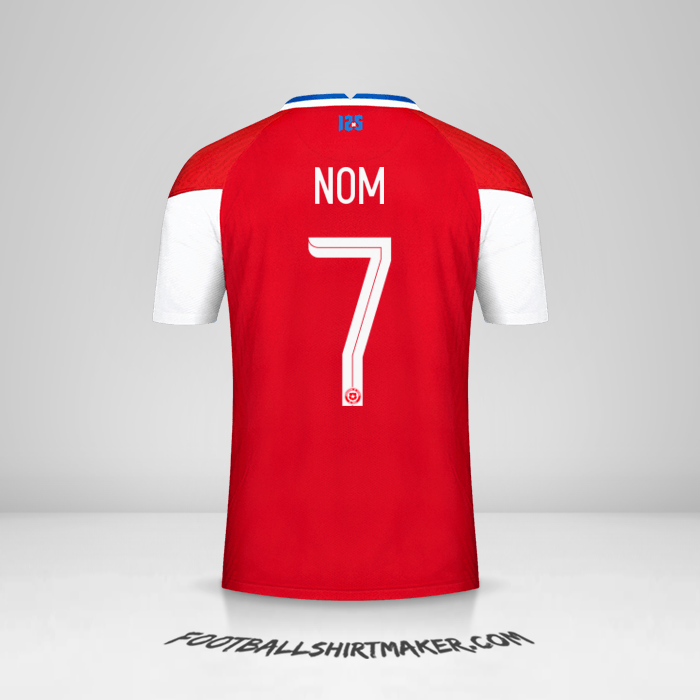 Maillot Chili 2020/2021 -  nom - 7