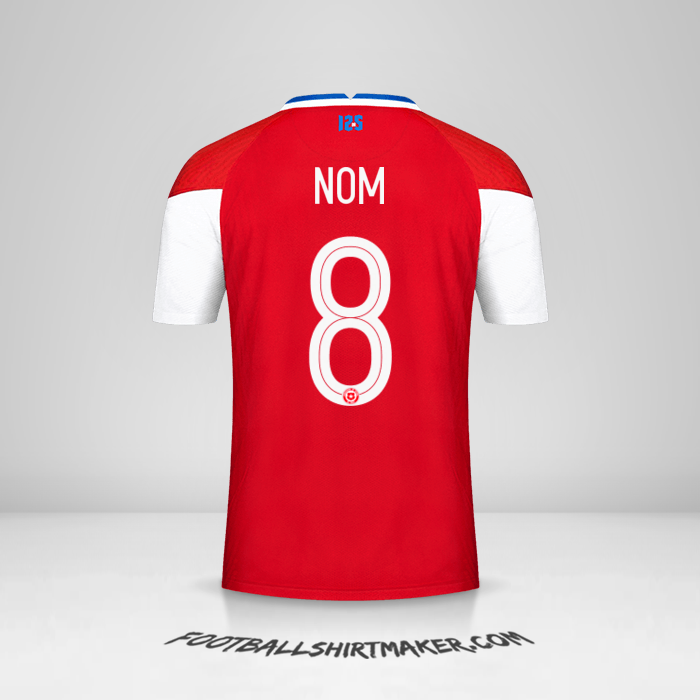 Maillot Chili 2020/2021 -  nom - 8