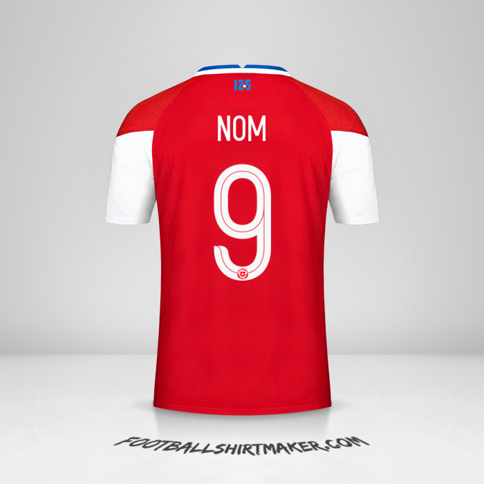 Maillot Chili 2020/2021 -  nom - 9