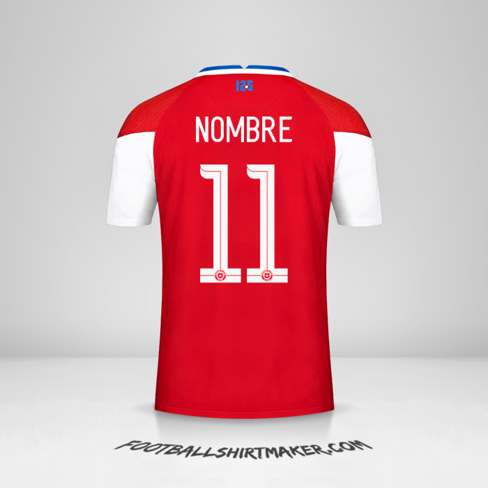 Jersey Chile 2020/2021 -  nombre - 11