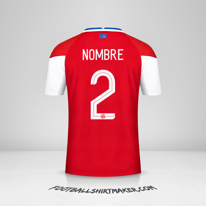 Jersey Chile 2020/2021 -  nombre - 2