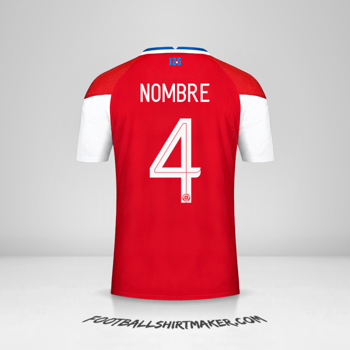 Jersey Chile 2020/2021 -  nombre - 4