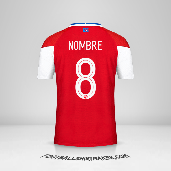 Jersey Chile 2020/2021 -  nombre - 8