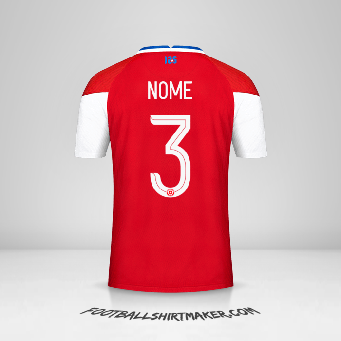 Camisa Chile 2020/2021 -  nome - 3