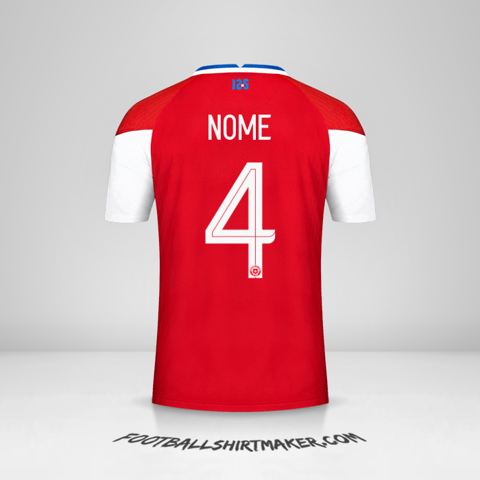 Camisa Chile 2020/2021 -  nome - 4