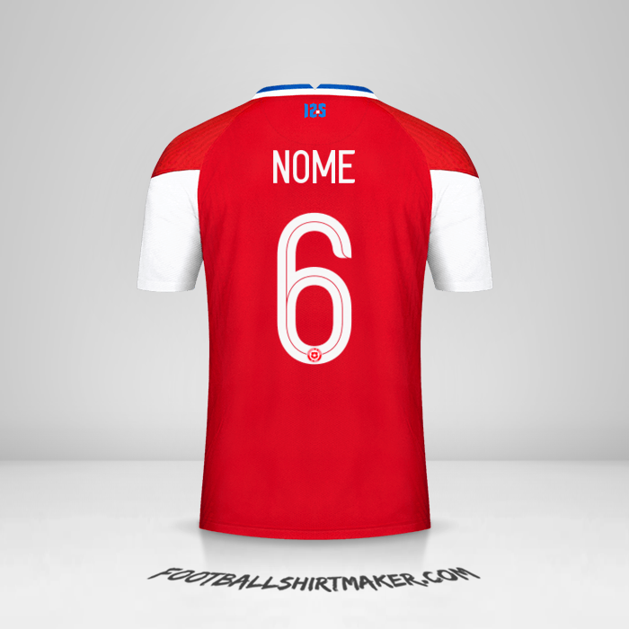 Camisa Chile 2020/2021 -  nome - 6