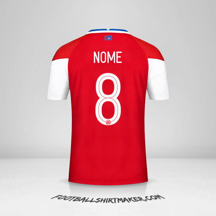 Camisa Chile 2020/2021 -  nome - 8