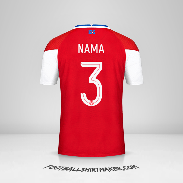 Jersey Cile 2020/2021 -  nama - 3