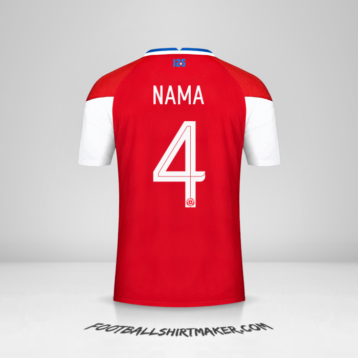 Jersey Cile 2020/2021 -  nama - 4