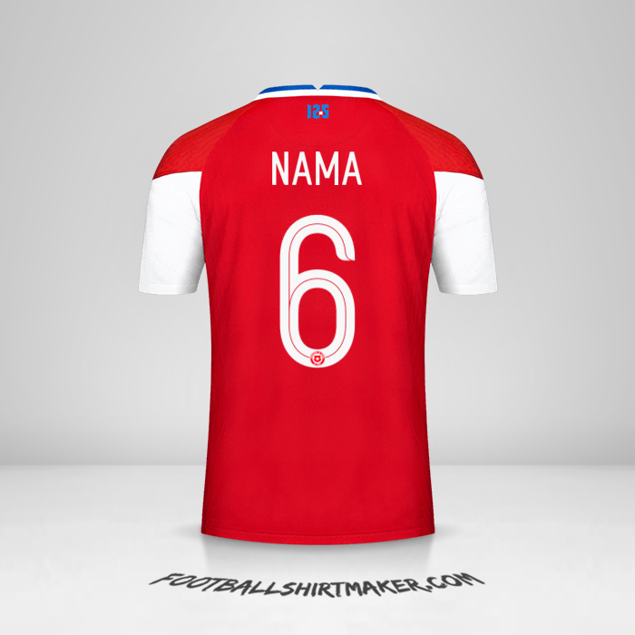 Jersey Cile 2020/2021 -  nama - 6