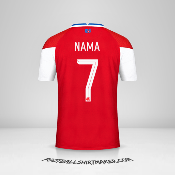 Jersey Cile 2020/2021 -  nama - 7