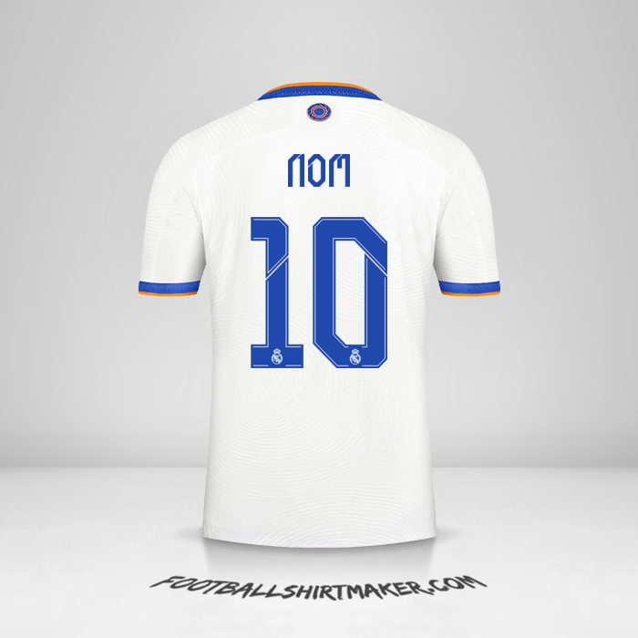 Maillot Real Madrid CF Cup 2021/2022 -  nom - 10