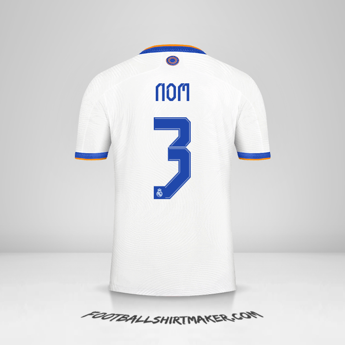 Maillot Real Madrid CF Cup 2021/2022 -  nom - 3