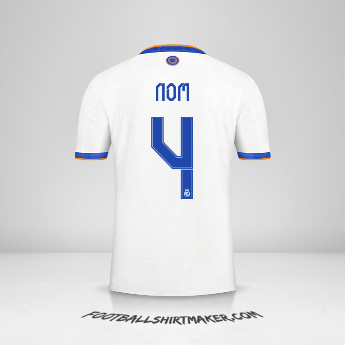 Maillot Real Madrid CF Cup 2021/2022 -  nom - 4