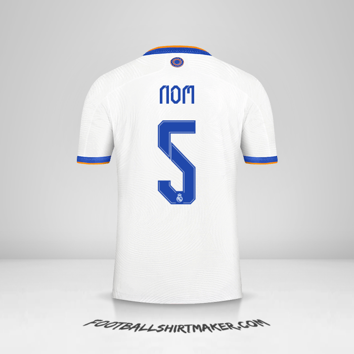Maillot Real Madrid CF Cup 2021/2022 -  nom - 5