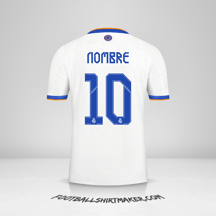 Jersey Real Madrid CF Cup 2021/2022 -  nombre - 10