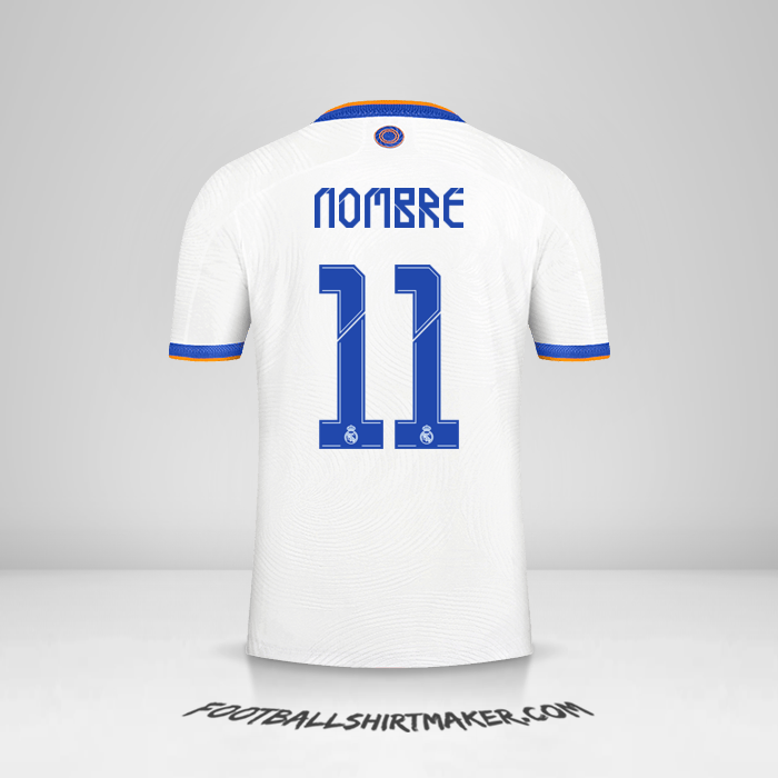 Camiseta Real Madrid CF Cup 2021/2022 -  nombre - 11