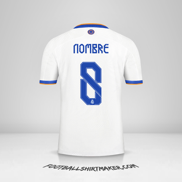 Camiseta Real Madrid CF Cup 2021/2022 -  nombre - 8