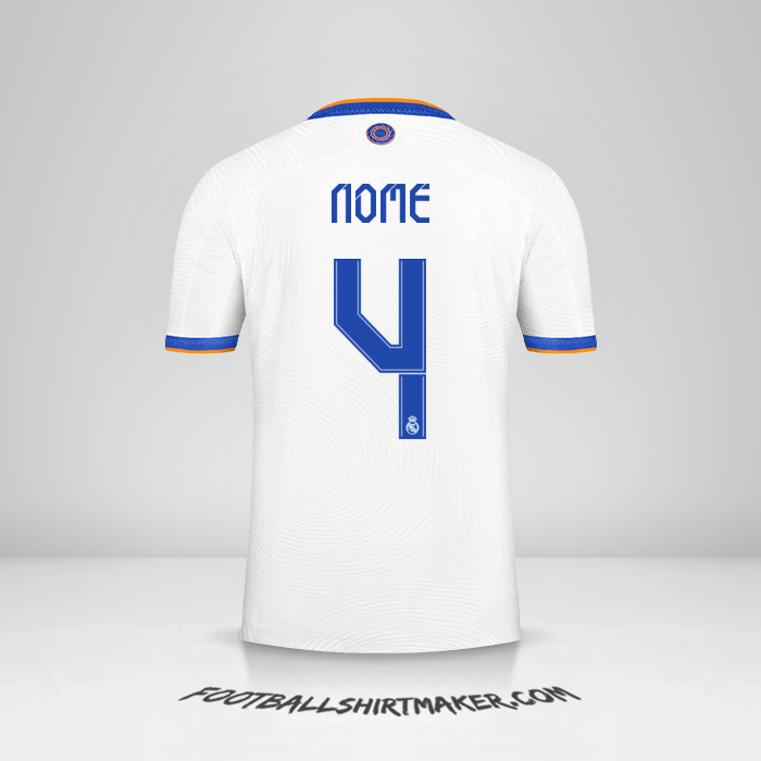 Maglia Real Madrid CF Cup 2021/2022 -  nome - 4
