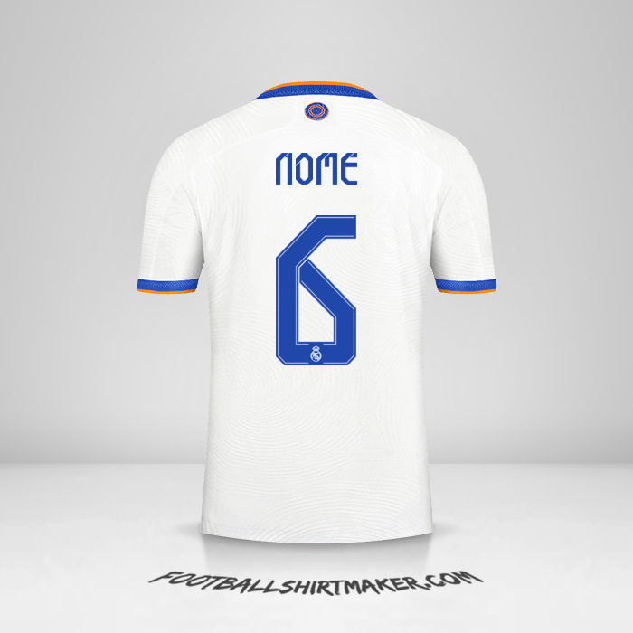 Maglia Real Madrid CF Cup 2021/2022 -  nome - 6