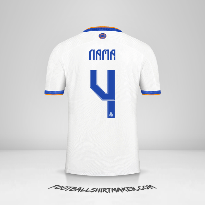 Jersey Real Madrid CF Cup 2021/2022 -  nama - 4