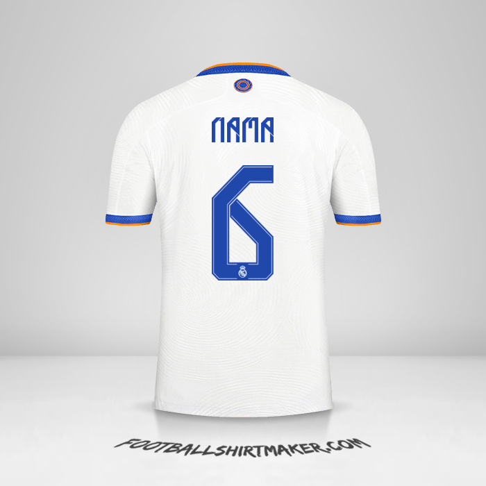 Jersey Real Madrid CF Cup 2021/2022 -  nama - 6