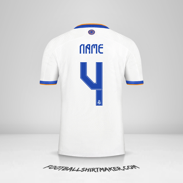 Jersey Real Madrid CF Cup 2021/2022 -  name - 4