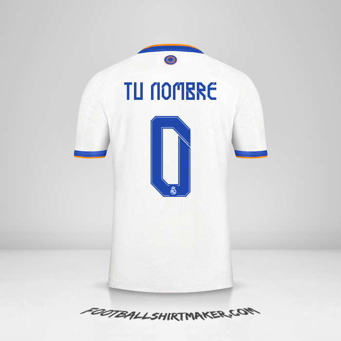 Jersey Real Madrid CF Cup 2021/2022 -  tu nombre - 0