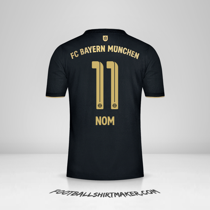 Maillot FC Bayern Munchen 2021/2022 Extérieur -  nom - 11