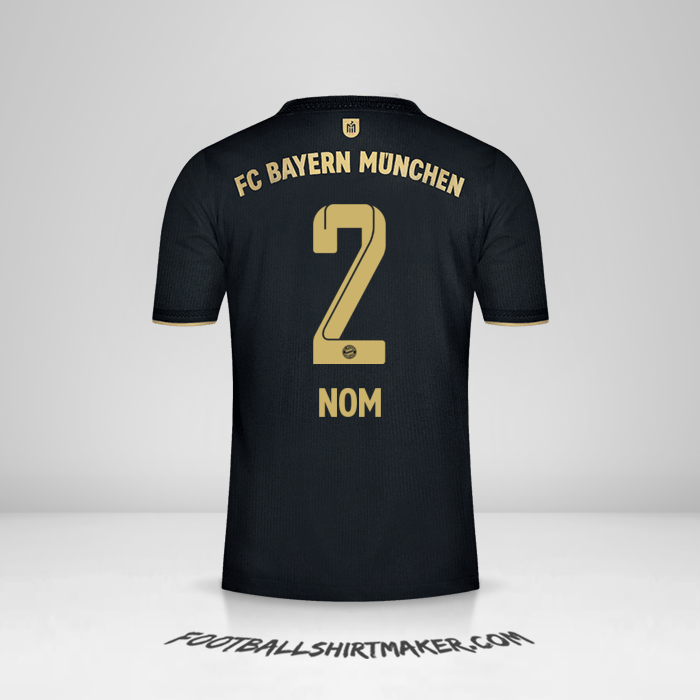 Maillot FC Bayern Munchen 2021/2022 Extérieur -  nom - 2