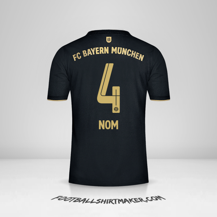 Maillot FC Bayern Munchen 2021/2022 Extérieur -  nom - 4