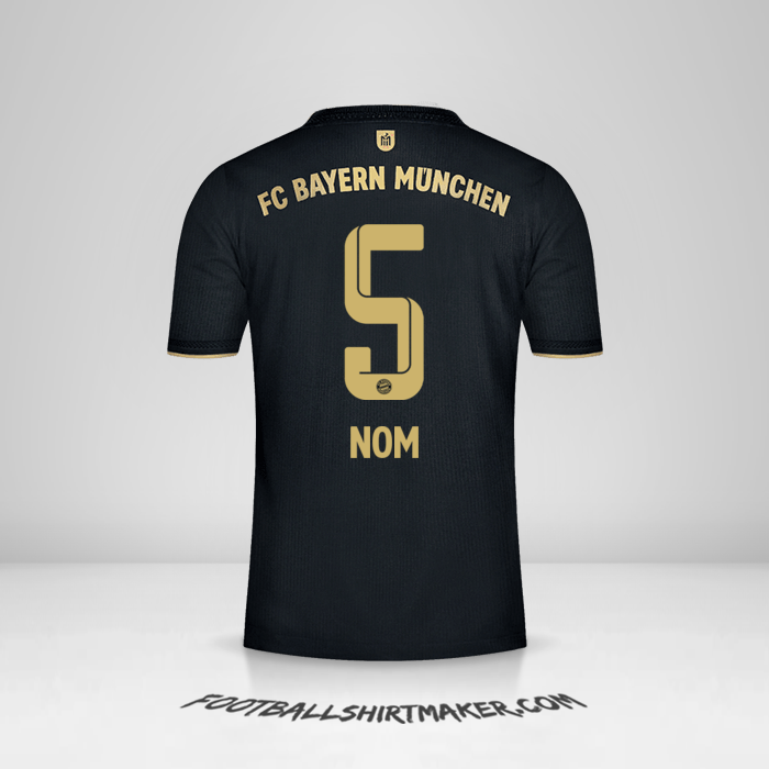 Maillot FC Bayern Munchen 2021/2022 Extérieur -  nom - 5