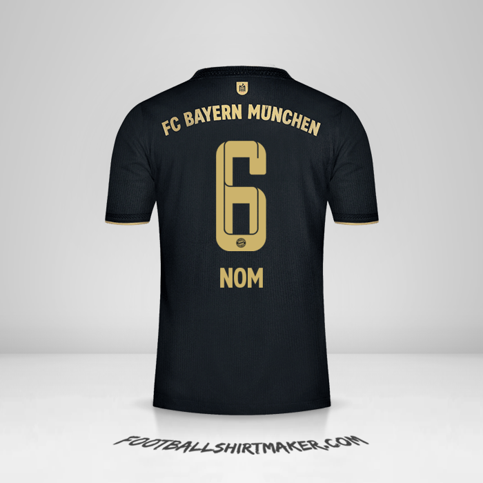 Maillot FC Bayern Munchen 2021/2022 Extérieur -  nom - 6