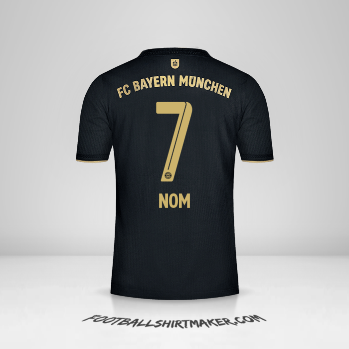 Maillot FC Bayern Munchen 2021/2022 Extérieur -  nom - 7