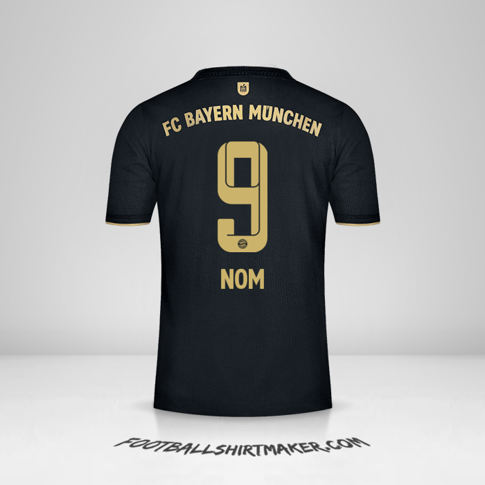 Maillot FC Bayern Munchen 2021/2022 Extérieur -  nom - 9