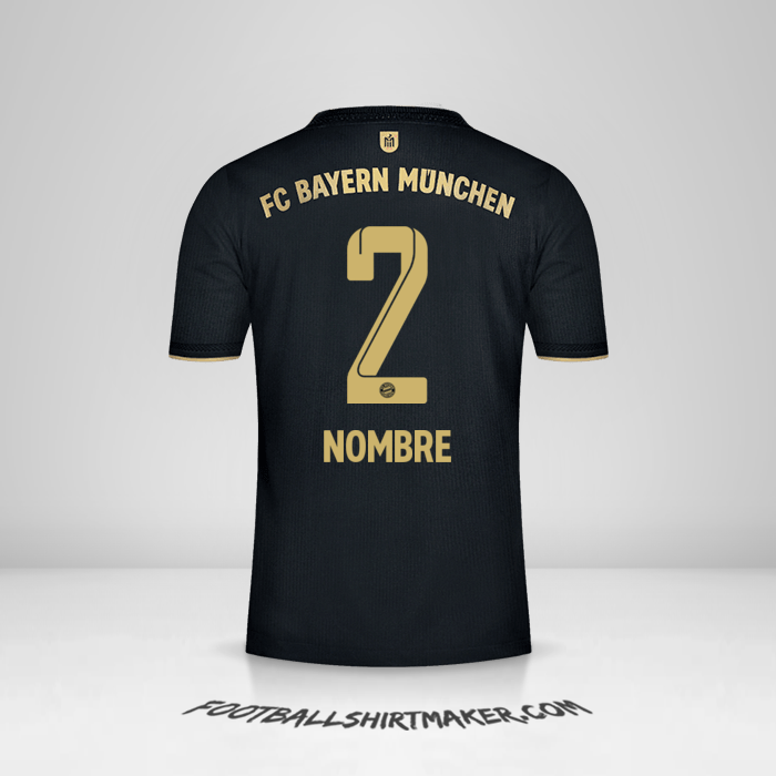 Jersey FC Bayern Munchen 2021/2022 Visita -  nombre - 2
