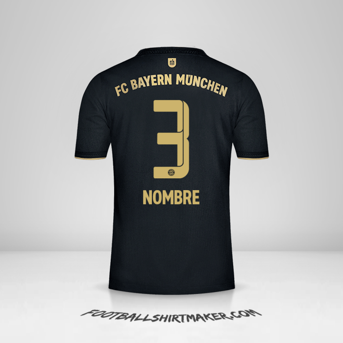 Jersey FC Bayern Munchen 2021/2022 Visita -  nombre - 3