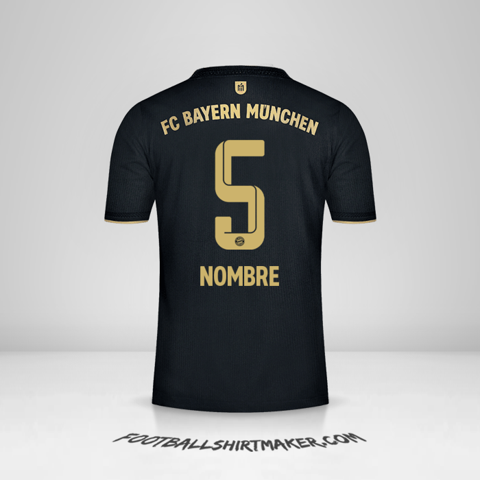 Jersey FC Bayern Munchen 2021/2022 Visita -  nombre - 5