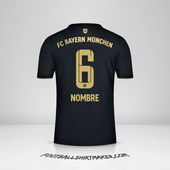 Jersey FC Bayern Munchen 2021/2022 Visita -  nombre - 6