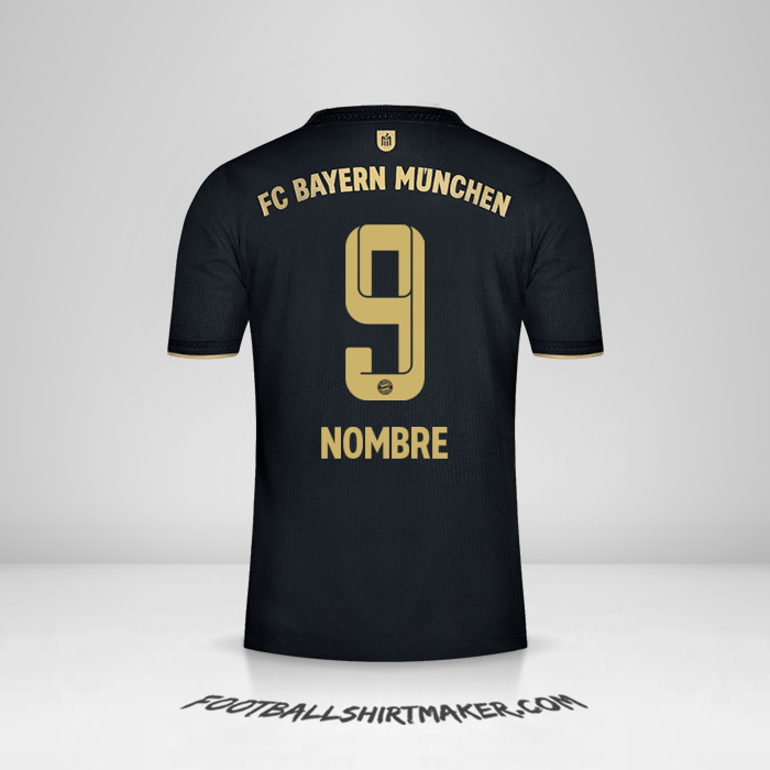 Jersey FC Bayern Munchen 2021/2022 Visita -  nombre - 9
