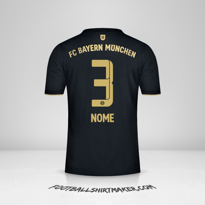 Camisola FC Bayern Munchen 2021/2022 Alternativa -  nome - 3