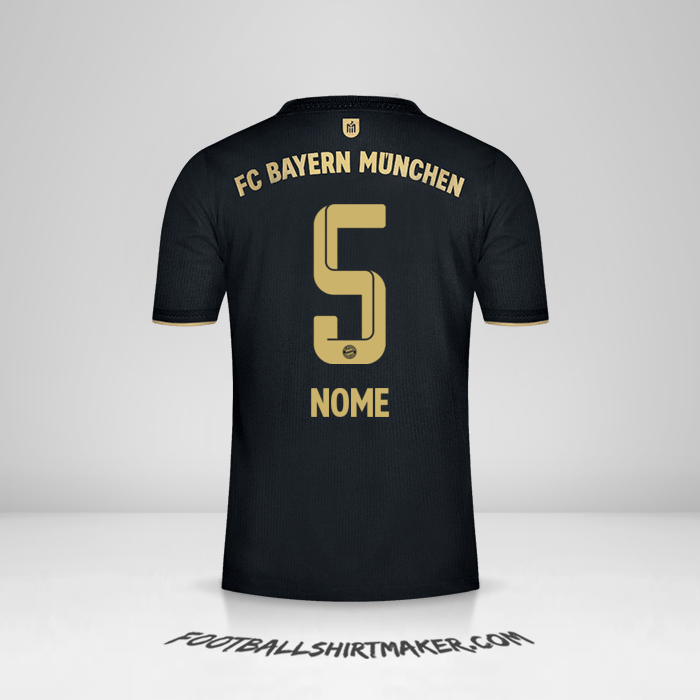 Maglia FC Bayern Munchen 2021/2022 Seconda -  nome - 5