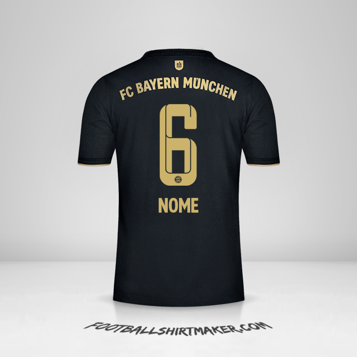 Camisa FC Bayern Munchen 2021/2022 Alternativa -  nome - 6