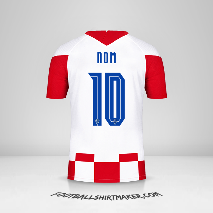 Maillot Croatie 2020/2021 -  nom - 10