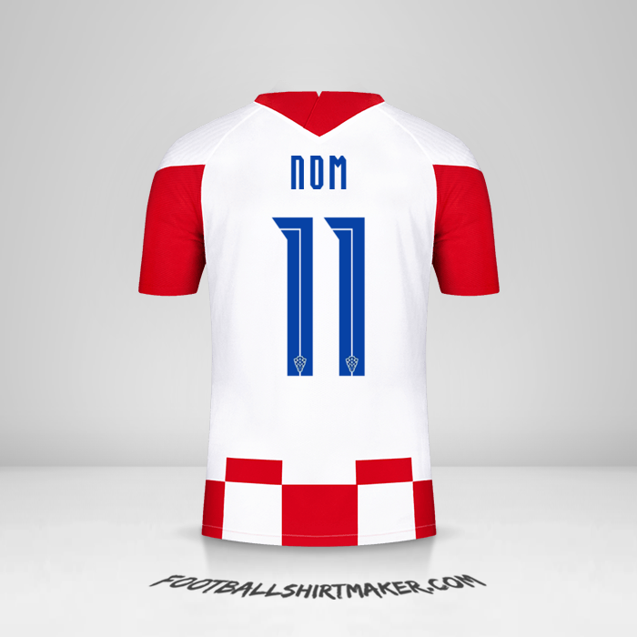 Maillot Croatie 2020/2021 -  nom - 11